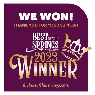 Super Quality Cleaners is a three-year winner of Best of the Springs.