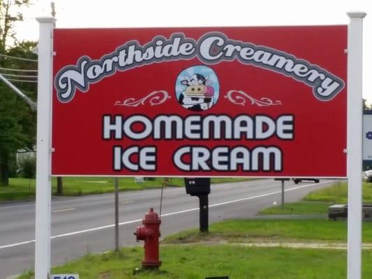 Northside Creamery on Southampton Road heading north out of Westfield, MA