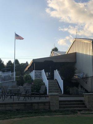 The clubhouse at Rolling Fields Golf Course.