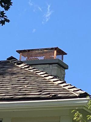 Custom Copper Multi-Flue Cover