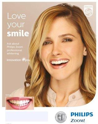 In-house teeth whitening ZOOM, call and schedule your next whiter smile