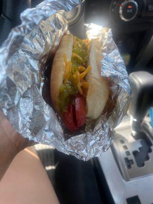 BBQ dog (w/out onions)