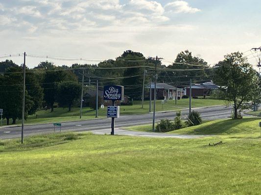 Sign for the hotel