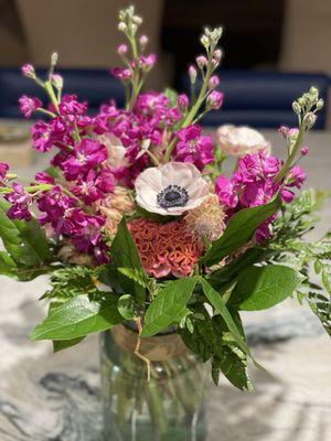 Flowers! Flowers! Flowers! My home always feels better with flowers.  Each arrangement is stunning!