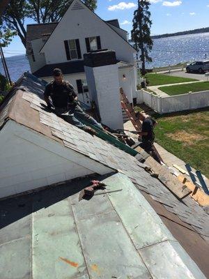 New slate roof