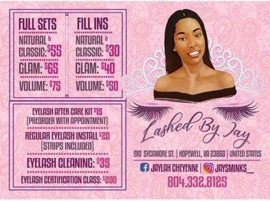 Professional lash services