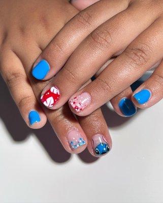 Lilo and Stitch nails by Vincent