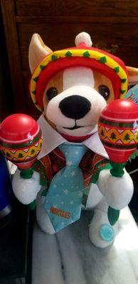 I bought cutest plush puppy with maracas instrument.