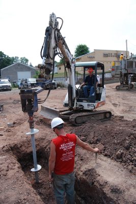 Helical Pile Installation