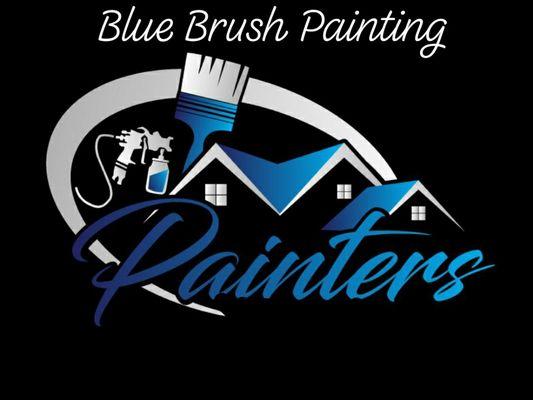 Blue Brush Painting