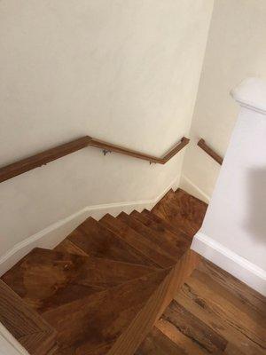 Railing and stairway we installed