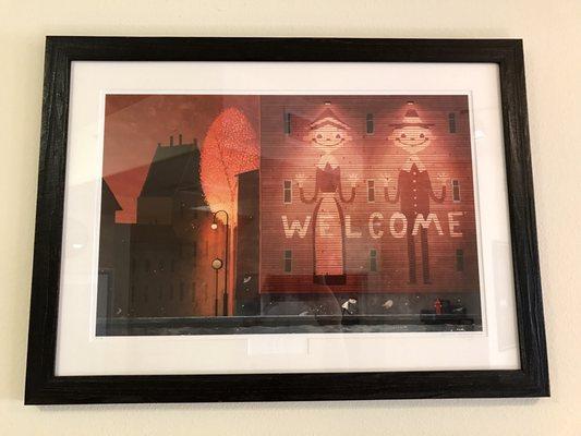 Nice framing and matte for a print I brought in. Great work!