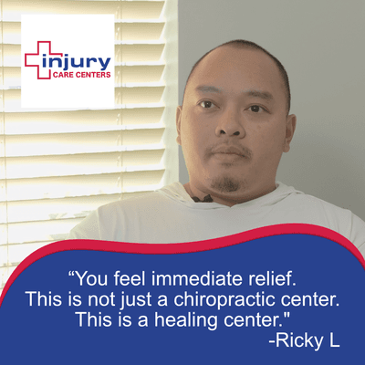 Ricky has had debilitating back pain for years.