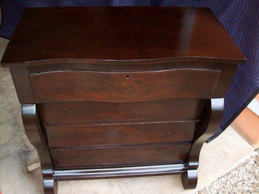 Old Dresser Finish, looking like new.  Just needs the hardware.