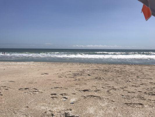 Empty beach in September