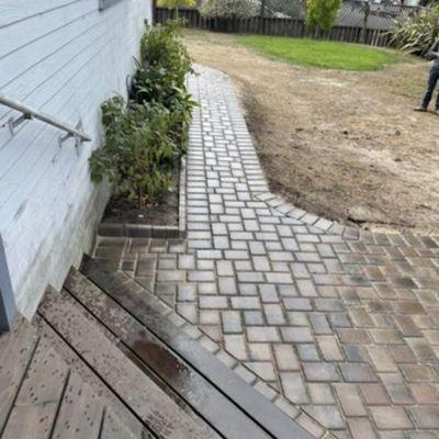 New paver walkway