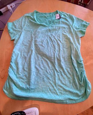 Cute green T-shirt. Regularly $39.95 but 40% off today and used my $20 birthday e0mail from LB