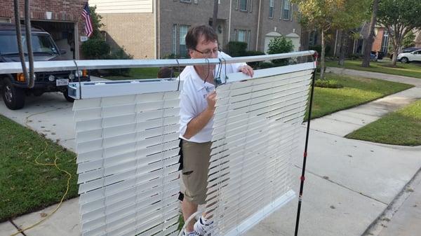 Onsite Ultrasonic Blind Cleaning by Got Dirty Blinds?