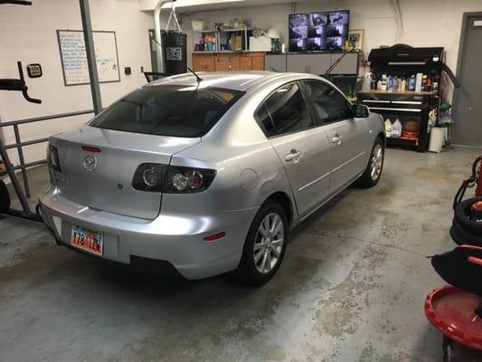 2007 Mazda 3 Exterior Wax.