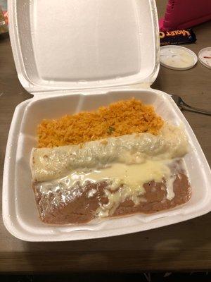 Beef Burrito Renello to-go order! So EXCITED!