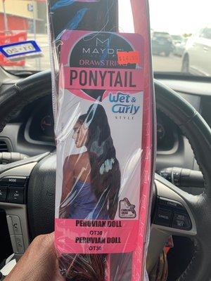 Stay tuned for my review. There is a thin amount of hair in the package... no refunds/no exchanges }:{