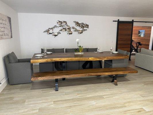 Dinning room table and bench