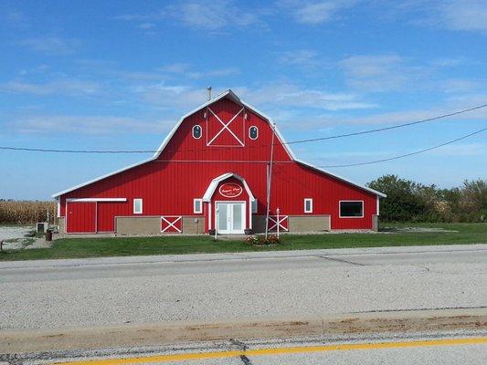 Iroquois Print in the Big Red Barn