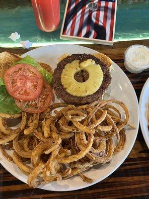 Little Caillou Hawaiian Burger from Dugey's Deli