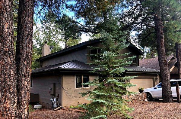 Standing Seam Metal Roof. This home owner decided to go from the traditional asphalt shingles to a new corrugated metal roof!