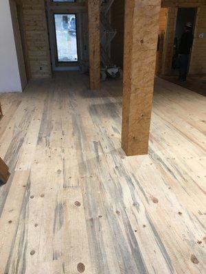 Blue Pine Circular Sawn texture floor.