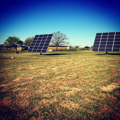 Customer was so happy with his solar tracker for his home, he had us come back to install a 2nd tracker for his his barn & training area.