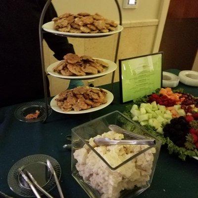 We cater events.