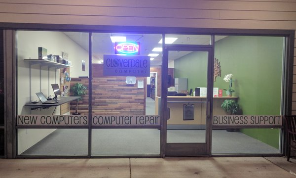 Our office in the Furber Ranch Plaza in Cloverdale near Ray's and CVS.