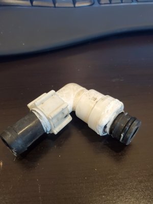 This connector was dripping salt water into my bilge on the first sea trial.