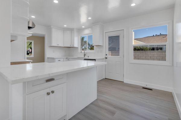 Newly remodeled kitchen