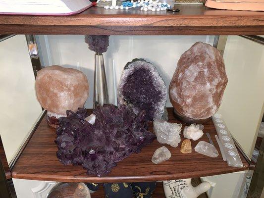 Quartz, Amethyst, Citrine & Selenite