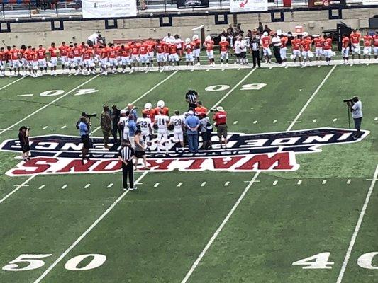 9/8/18 Independence Stadium. Shreveport, Louisiana. Battle on the Border VIII High School Football Showcase. Tigers v Aledo (Texas) Bearcats