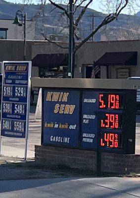 Gas prices 3-11-22