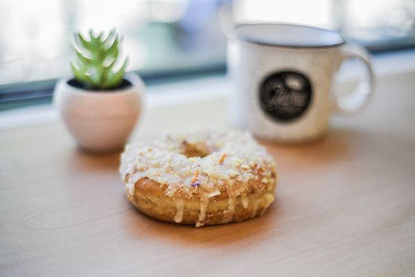 Our best-selling Alice in Wonderland donut!