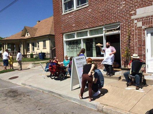 A Real Sidewalk Cafe in the Middle of Tulsa's Oldest Historic District Open for Special Events and Neighborhood Parties