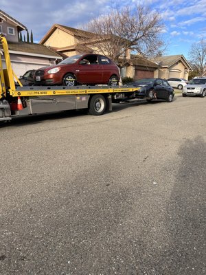 My tow truck full and ready to help out