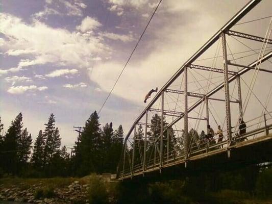 Jonathan Koontz- Backflip. Maclay's Bridge. Missoula, Montana