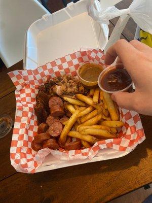 3 Meat combo with fries