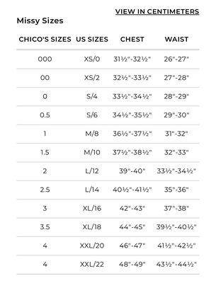 Chico's size chart