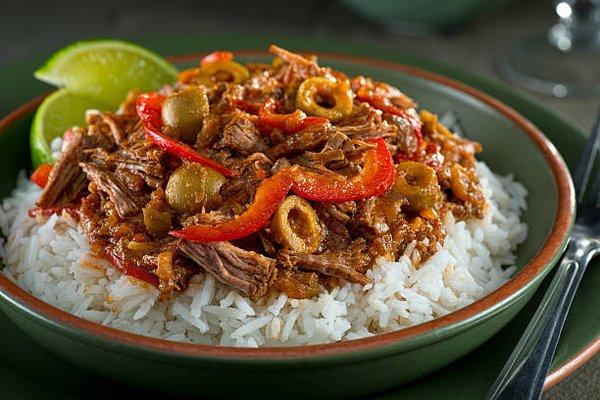 pulled pork with white rice