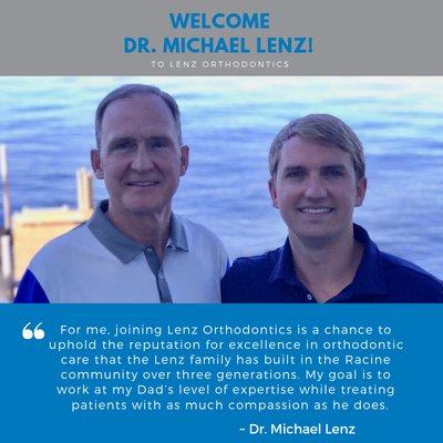 Welcome Dr. Mike Lenz!