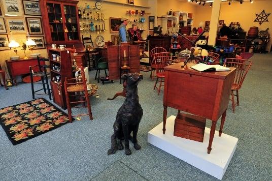 View of Loch Lea Antiques from the front door.