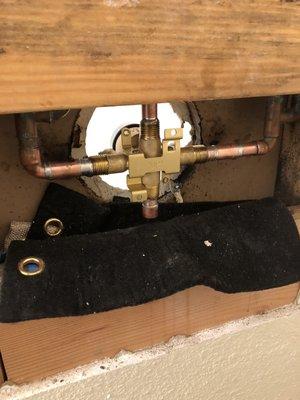 New upgraded shower valve