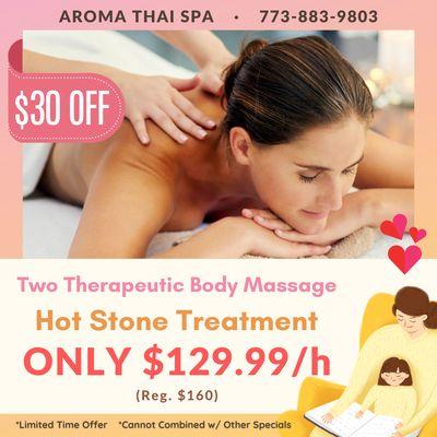 $30 OFF Two Therapeutic Body Massage