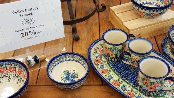 Polish pottery.